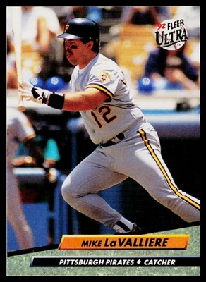 1992 Ultra #254 Mike LaValliere Pittsburgh Pirates - Image 1 of 2
