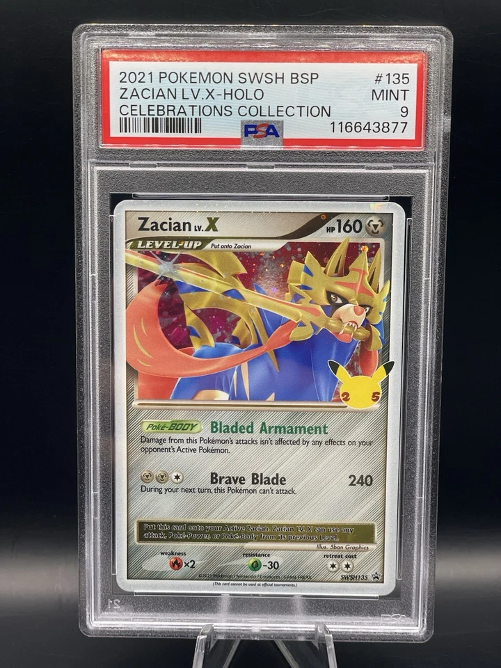 Zacian LV. X SWSH135 SWSH: Sword & Shield Promo Cards Holo - Image 1 of 2