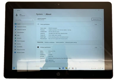 HP PRO X2 612 G2 Intel I5-7Y57 1.20GHz 4GB RAM 128GB SSD Win 11* - Image 1 of 4