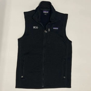 Patagonia Better Sweater Fleece Vest Mens Small Black Full Zip Outdoor *LOGO - Picture 1 of 16