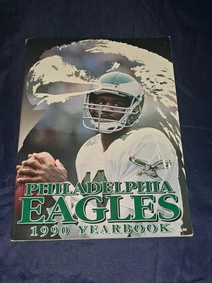 Anuario vintage de Philadelphia Eagles 1990 Randall Cunningham Foto 1 de 4