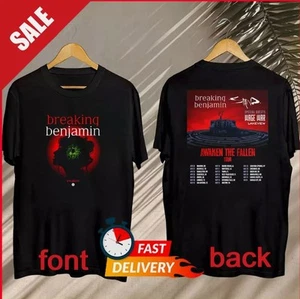 Breaking Benjamin 2025 Tour T-Shirt, Breaking Benjamin Awaken The Fallen Tour - Picture 1 of 3