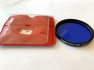 Canon 55mm 80B Blue Glass Camera Lens Filter - Picture 1 of 4