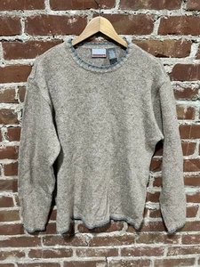 Vintage Quiksilver Wool Blend Knit Sweatshirt Gray Mens Large - Picture 1 of 5