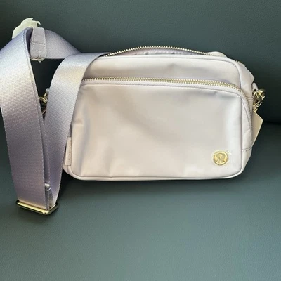 Lululemon Everywhere Crossbody Bag 2L Metal Hardware NWT Lavender Frost/Gold - Image 1 of 4