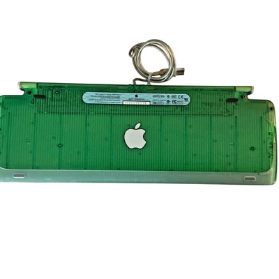 Vintage USB WIRED Apple Keyboard Green Model M2452 - iMac, Mac Mini Tested - Image 1 of 3