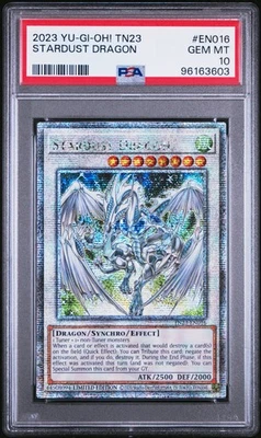 PSA 10 GEM MINT Yugioh Stardust Dragon TN23-EN016 Quarter Century Secret Rare - Image 1 of 2
