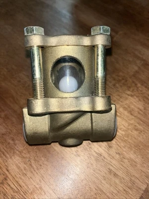 "Mira comprobadora de flujo de vapor ITT Hoffman TS1 MIYAWAKI DN20 vidrio latón Japón 3/4""" Foto 1 de 3