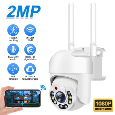 Home Surveillance Security YCC365 Plus Wireless Camera WiFi 1080P PTZ IP Camera - Image 1 of 4