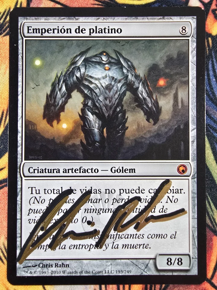 Platinum Emperion, Spanish (SHADOW Signed by Artist) Magic the Gathering MTG! - Image 1 of 1