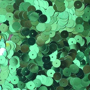 LENTEJUELAS planas verdes de 8 mm ~ VERDE mediano metálico ~ hechas en EE. UU. - Imagen 1 de 2