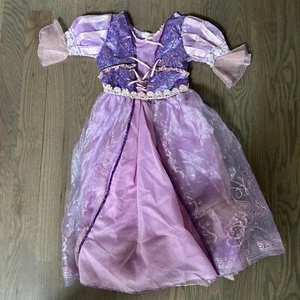 Tangled Rapunzel Dress Costume Purple & Iridescent Size 7/8 Malayu Baby 140 - Picture 1 of 5