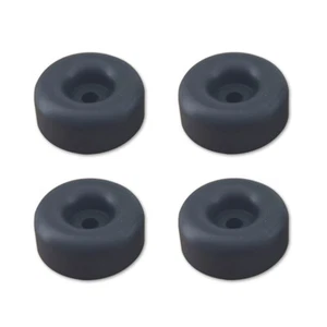 Cargo Trailer Ramp Door Replacement Black Rubber Bumper 2.5" Round w/Hole 4pcs - Picture 1 of 3