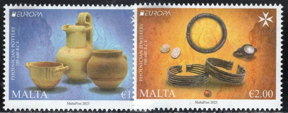 2025 Malta Europa CEPT MNH Archaeological Discoveries - Image 1 of 1