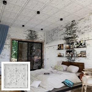 Tin Ceiling Tiles Suspended wall panel for Cafes and Bars Decor PL07 DCWB 10Pcs - Picture 1 of 24