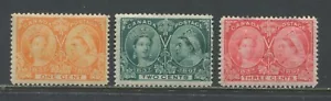 Canada 1897 1 cent to 3 cents Jubilee mint o.g. hinged - Picture 1 of 1