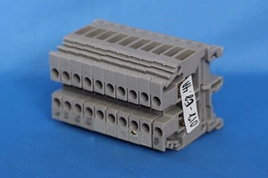 Entrelec M4/6 5116 Terminal Block, 1 level - 2 contacts, AWG 18-10 - Picture 1 of 3