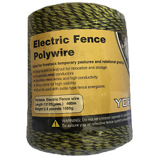 Electric Fence Polywire 1312 Feetï¼Œ400 Meterï¼Œ6 Stainless Steel Strands for Reliab