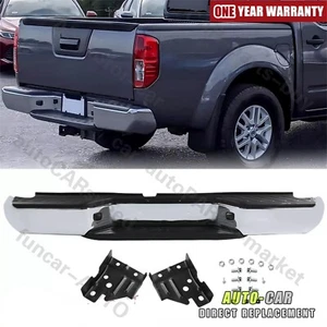 Rear Step Bumper Assembly For 2005-2021 Nissan Frontier Truck - Chrome PK - Picture 1 of 23