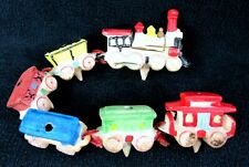 Vintage Japan Ceramic Circus Animal Birthday Candle Train Candle Holders Child