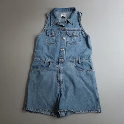 Mameluco corto vaquero vintage y2k niñas 16 jóvenes mono azul años 2000 Foto 1 de 4