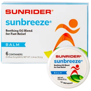 Sunrider SunBreeze BALM (0 .19 oz. ) Jar Menthol Herb Botanical Oil ( LOT OF 6 ) - Picture 1 of 6