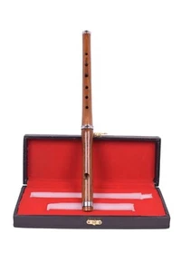 Brown Finish Two Parts Irish Professional Flute with Hard Case 15" Length Flute - Picture 1 of 3