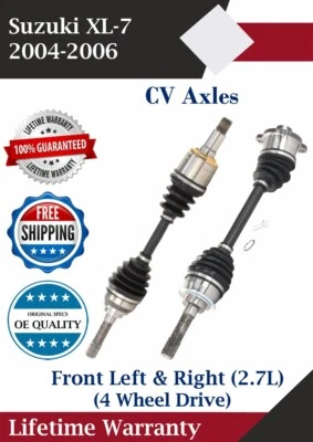 New OE Front CV Axles For 2004-2006 Suzuki XL-7 2.7L 4WD Lifetime Warranty - Изображение 1 из 4