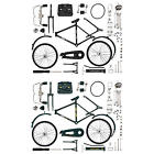 DIY Bicycle Model Scale Mini Finger Bicycle with Inflator Metal Bike