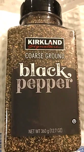Kirkland Signature Coarse Ground Black Pepper 12.7 oz Sourced in Vietnam - Picture 1 of 3