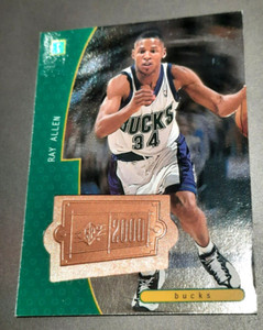 RAY ALLEN-1998 UPPER DECK SPx FINITE SERIAL #/4050 🏀 BASKETBALL CARD-BUCKS #175