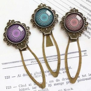 Mandala Geometric, Purple Red Blue Mandala Bookmark, Spiritual Book Marker Gift - Bild 1 von 7