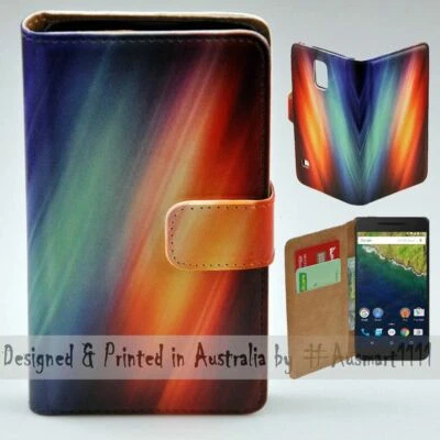 For Google Series - Multi Colour Abstract Print Wallet Mobile Phone Case Cover - Image 1 of 3