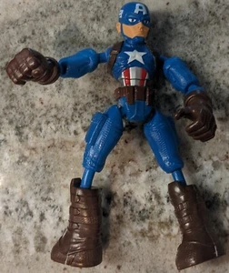 Marvel Avengers Bend And Flex Figure 6" Flexible Captain America No Shield 2019 - Picture 1 of 2