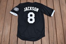 New Bo Jackson Chicago White Sox Black Vintage Baseball Jersey Adult Men's Large