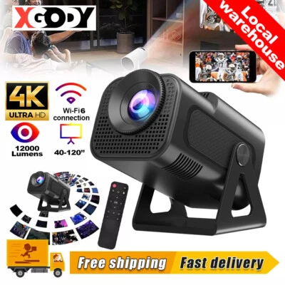 12000 lumen LED Projektor 5G WiFi Android 4K USB HDMI Beamer Full HD Heimkino EU - Bild 1 von 4