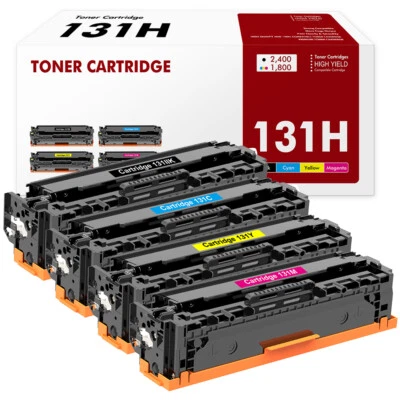 4PK CRG131 Toner Compatible With Canon 131 H ImageCLASS MF8280Cw LBP7110Cw 624Cw - Image 1 of 4