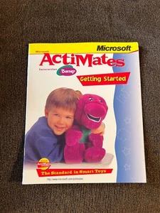INTERACTIVE BARNEY Actimates  Talking Dinosaur manual only GETTING STARTED - Picture 1 of 2