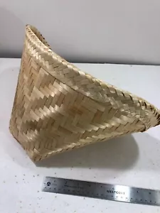 Thai/Lao Handicraft natural bamboo Sticky Rice Bamboo steamer Basket C - Picture 1 of 4