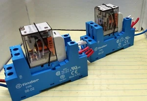 (2) Finder Relay, Socket, & Module 96.02, 56.32.8, 99.02. NEW WORKING PULL [OF39 - Picture 1 of 8