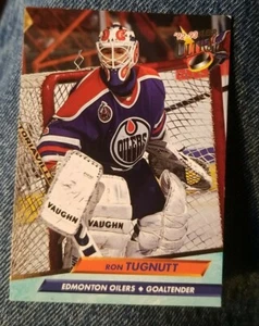 1992-93 Ultra Edmonton Oilers Hockey Card #298 Ron Tugnutt - Picture 1 of 2