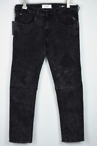 REPLAY Jeans jacksy Straight Slim High Rise black used Stretch Denim Pantalon l34