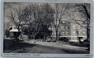 CLINIC HOSPITAL Bluffton, Indiana IN - Postcard - Picture 1 of 2