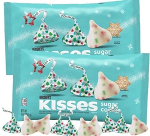 Hershey's Kisses (2-Bags) Sugar Cookie White Creme w Cookie Pieces - BB 06/2025 - Picture 1 of 1