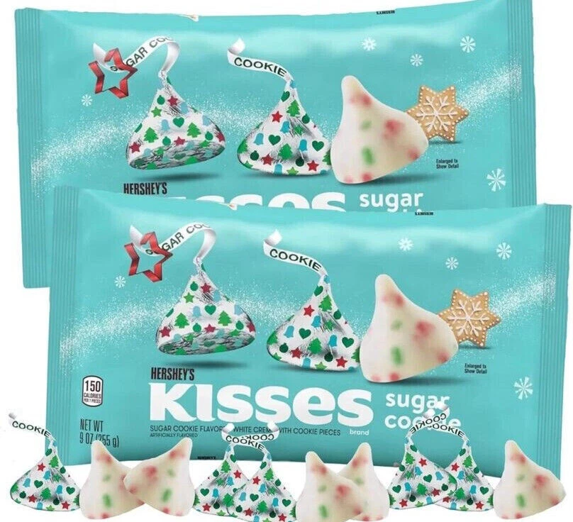 Hershey's Kisses (2-Bags) Sugar Cookie White Creme w Cookie Pieces - Image 1 of 1