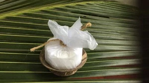 Organic Natural Coconut Soap Bar & Handcrafted Coco Shell Soap Dish Holder Tray - Picture 1 of 4