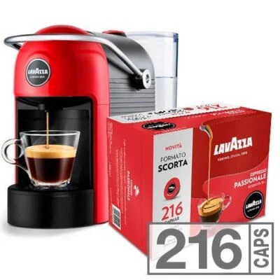 Macchina da caffè Lavazza A Modo Mio Jolie Capsule Rossa NUOVA + 216 Passionale - Immagine 1 di 3