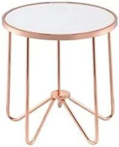 ACME Furniture AC-81837 End Table, One Size, Frosted Glass & Rose Gold - Picture 1 of 1