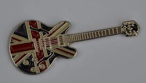 Noel Gallagher Oasis Union Jack Epiphone Guitar Quality Enamel Lapel Pin Badge - Picture 1 of 1