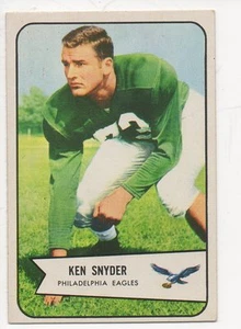 1954 Bowman Football Card #69 Ken Snyder-Philadelphia Eagles Ex Mint Card - Picture 1 of 1